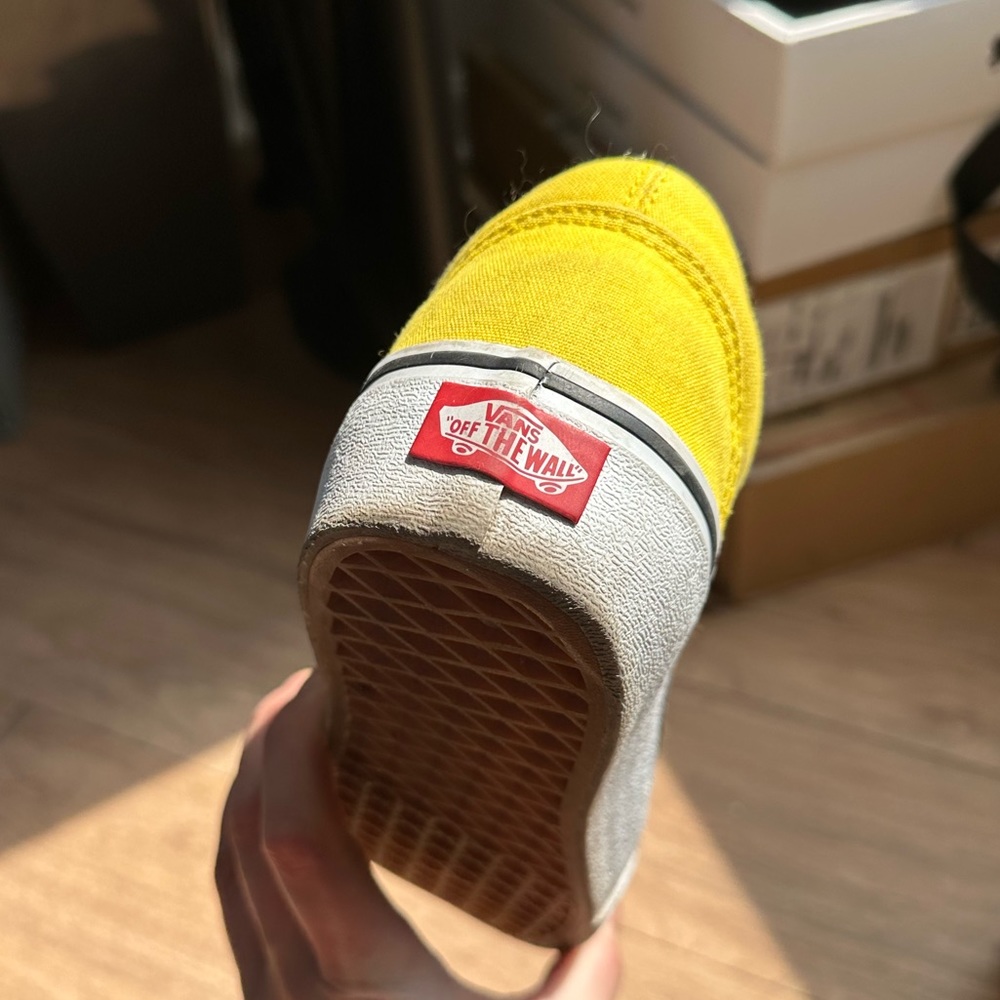 Custom Platform Bright Yellow Vans, Size 8 Women’s - image 6